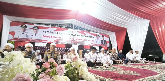 Sambut HUT RI ke-81, Ribuan Masyarakat Kepenuhan Ikuti Malam Istighosah