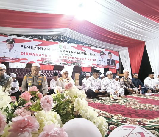 Sambut HUT RI ke-81, Ribuan Masyarakat Kepenuhan Ikuti Malam Istighosah